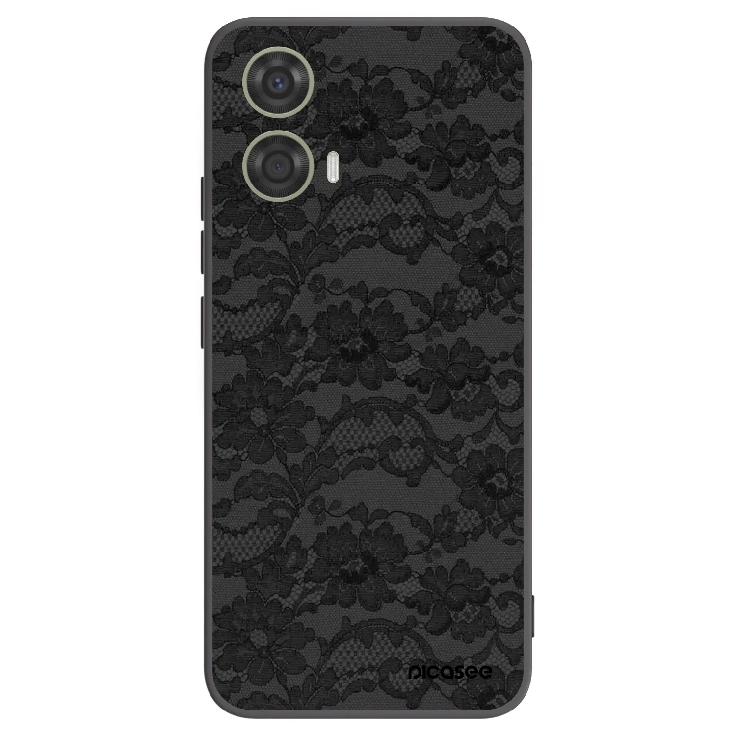 Picasee Μαύρη θήκη σιλικόνης για Motorola Moto G24 - Dark Elegance