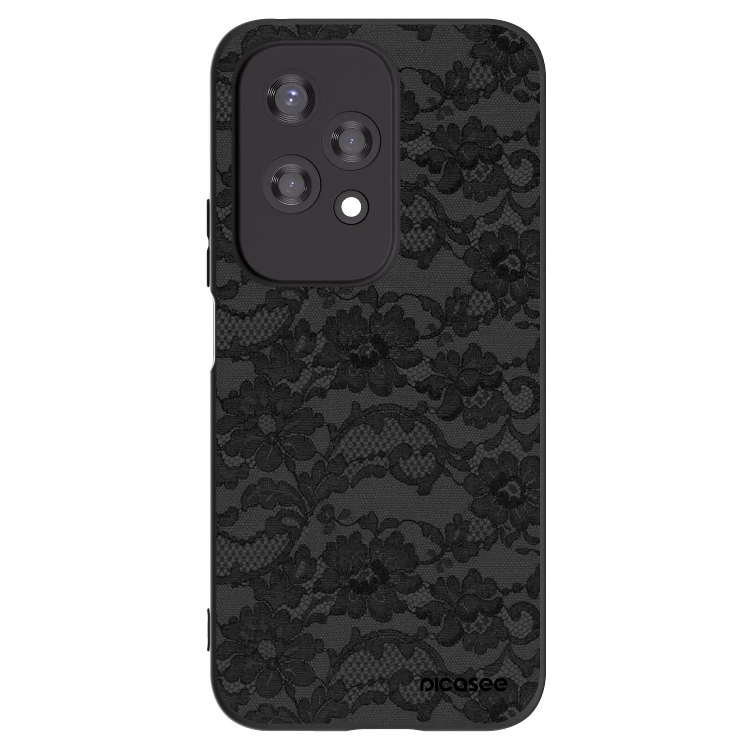 Picasee Μαύρη θήκη σιλικόνης για Honor 200 Lite - Dark Elegance
