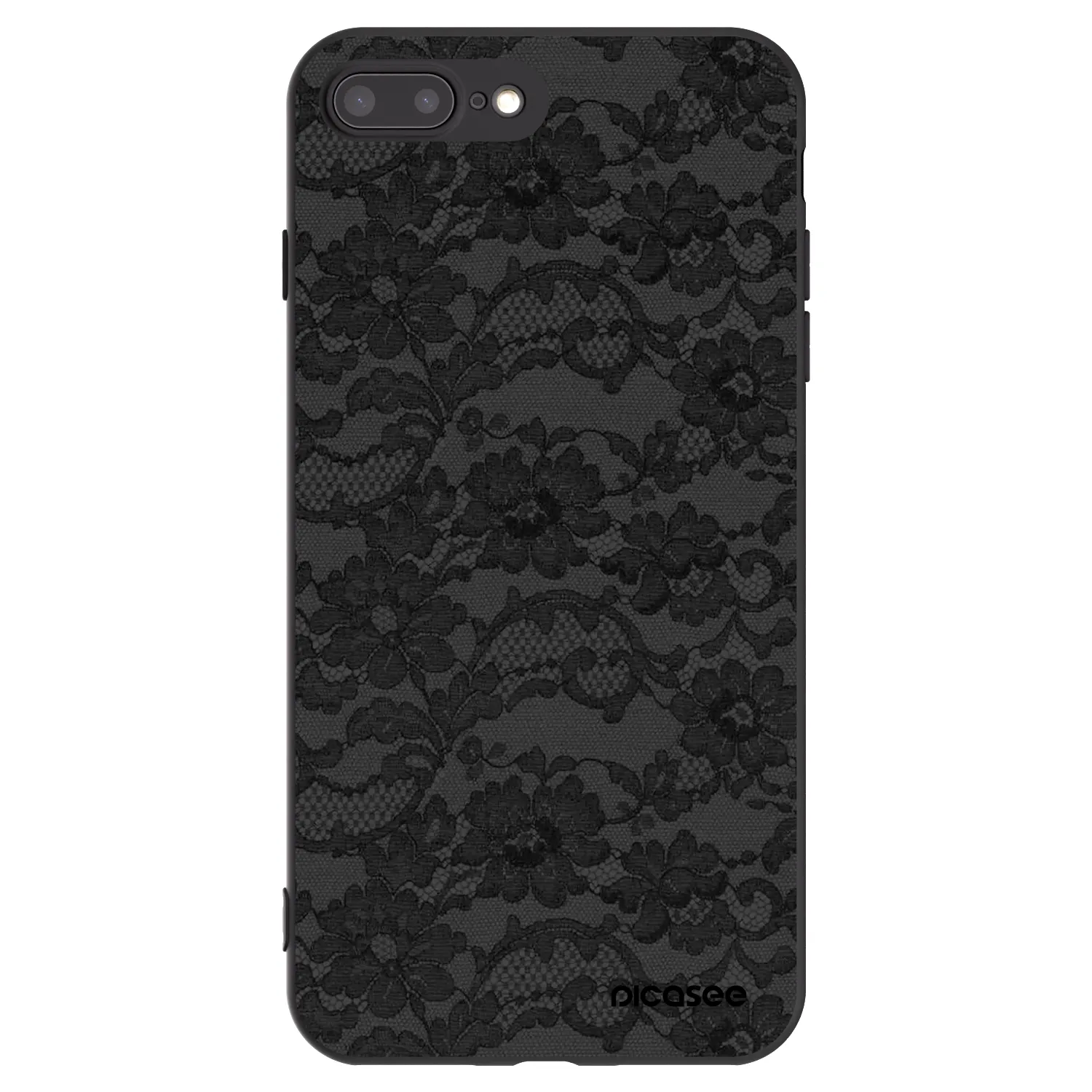 Picasee Μαύρη θήκη σιλικόνης για Apple iPhone 8 Plus - Dark Elegance