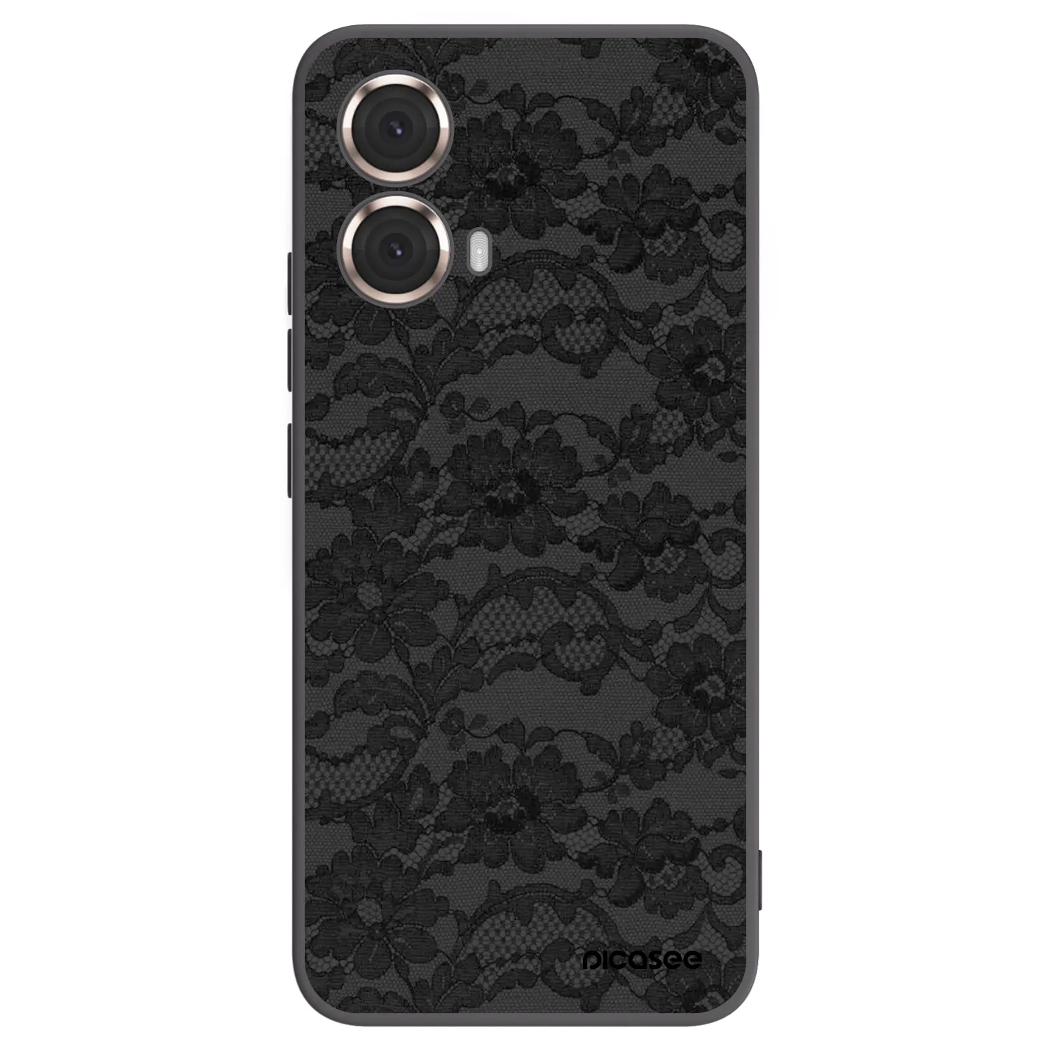 Picasee Μαύρη θήκη σιλικόνης για Motorola Moto G85 - Dark Elegance