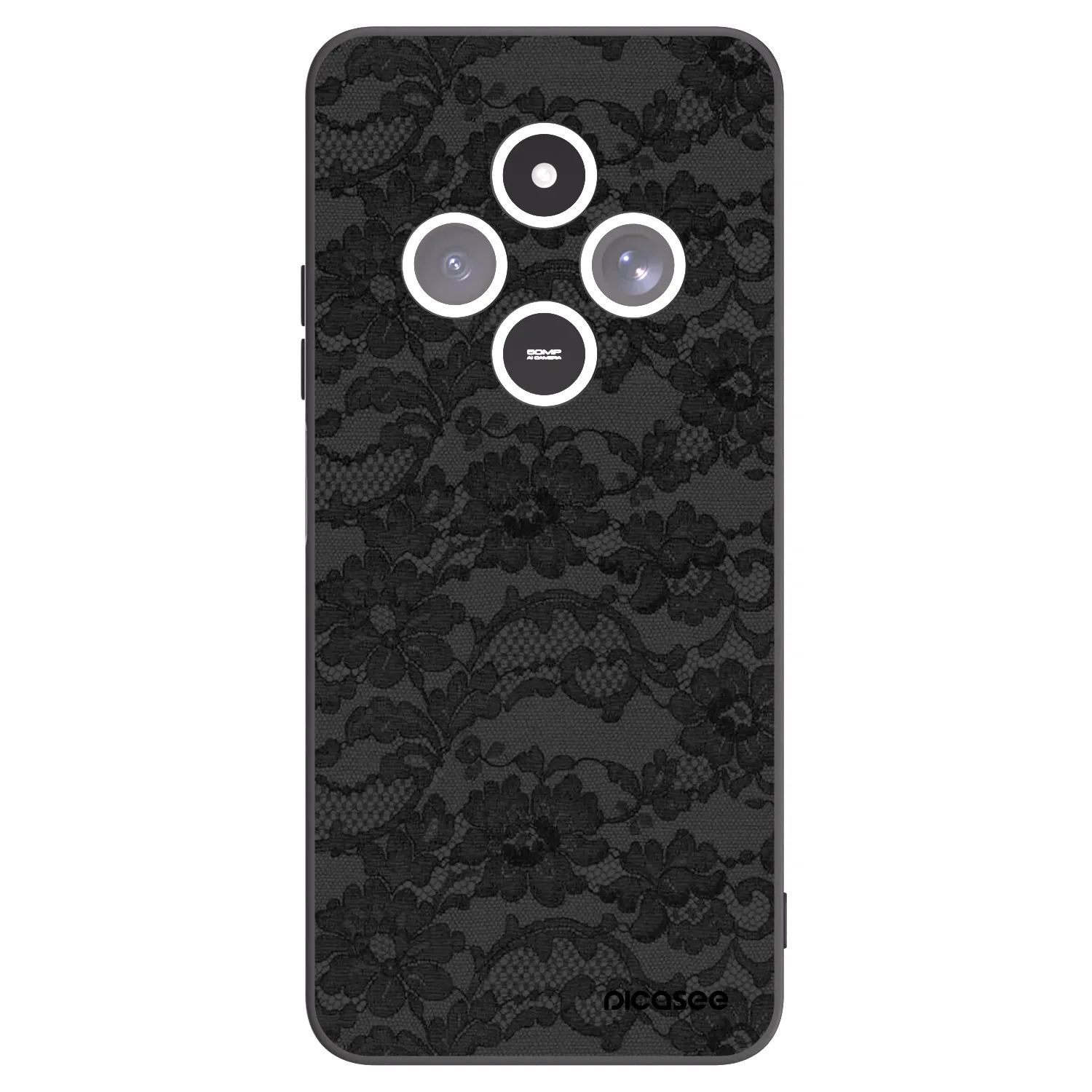 Picasee Μαύρη θήκη σιλικόνης για Xiaomi Redmi 14C - Dark Elegance