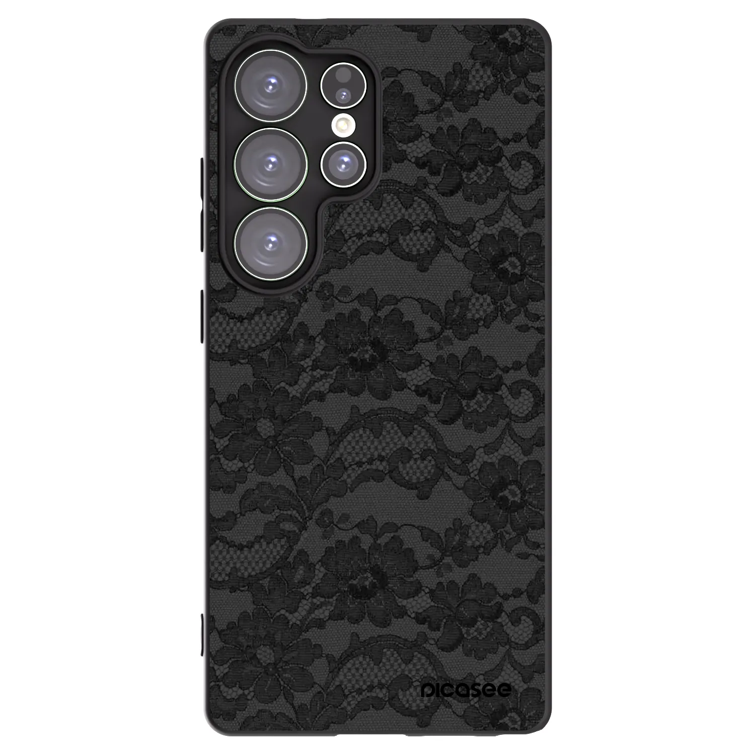 Picasee Μαύρη θήκη σιλικόνης για Samsung Galaxy S25 Ultra 5G - Dark Elegance