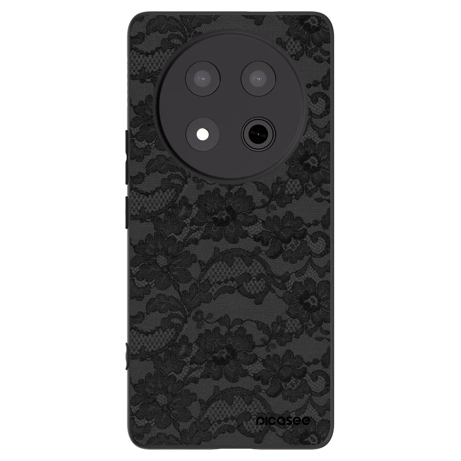 Picasee Μαύρη θήκη σιλικόνης για Honor Magic7 Lite 5G - Dark Elegance