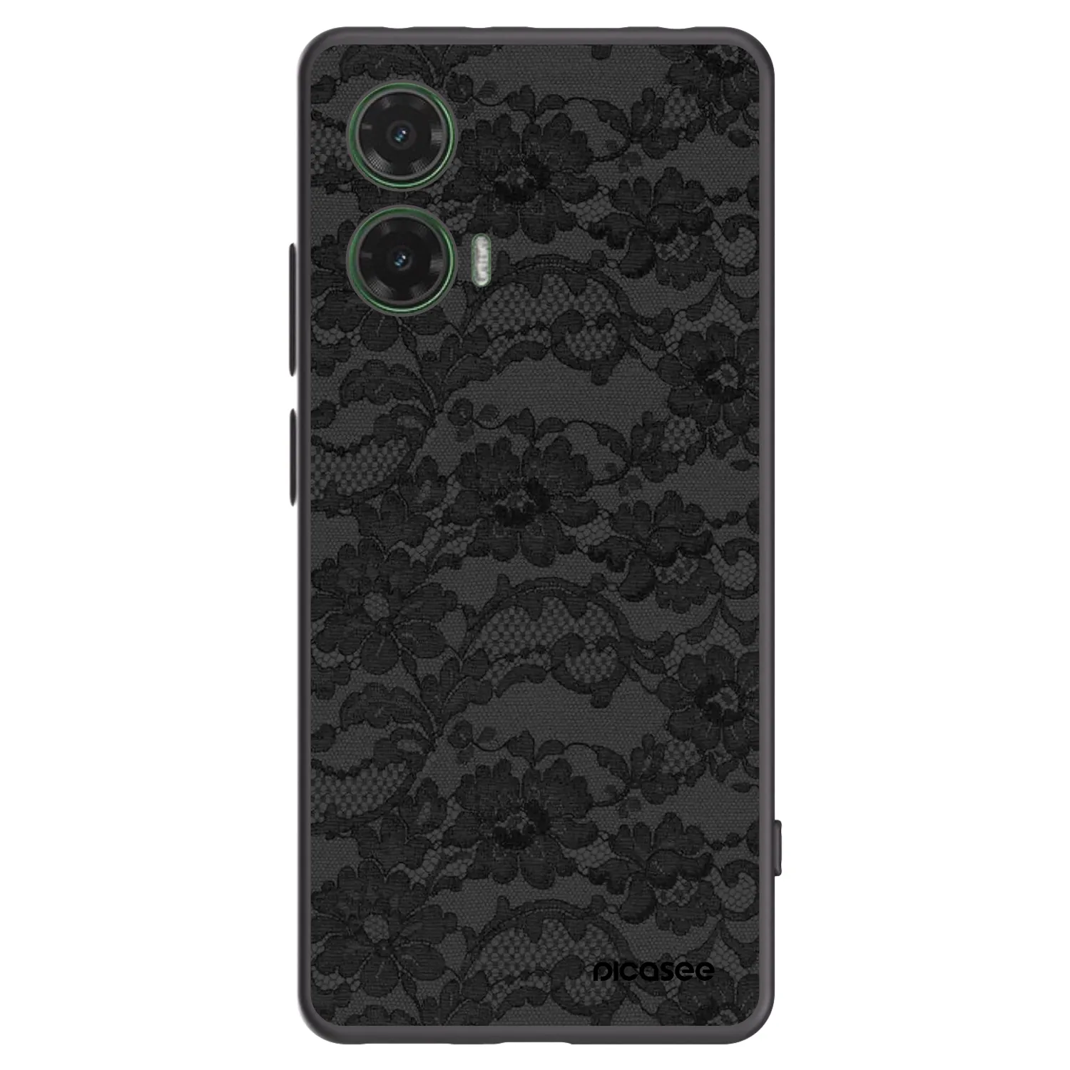 Picasee Μαύρη θήκη σιλικόνης για Motorola Moto G35 5G - Dark Elegance