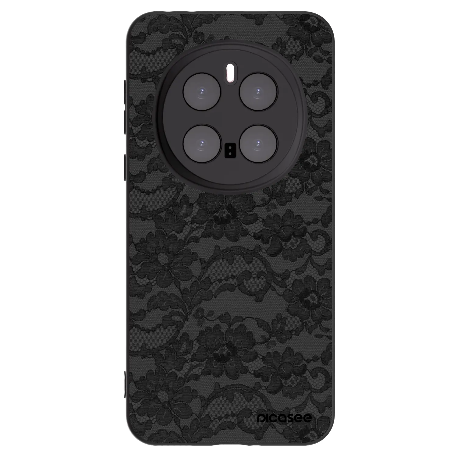 Picasee Μαύρη θήκη σιλικόνης για Honor Magic7 Pro 5G - Dark Elegance