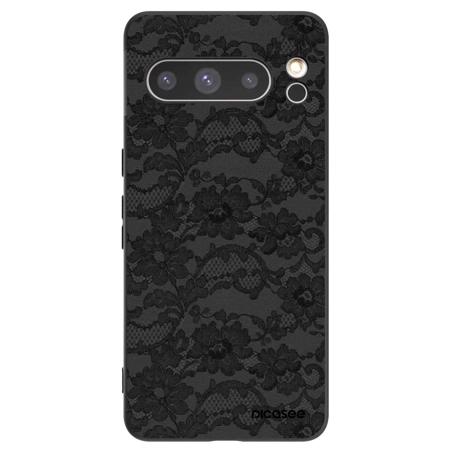 Picasee Μαύρη θήκη σιλικόνης για Google Pixel 8 Pro - Dark Elegance