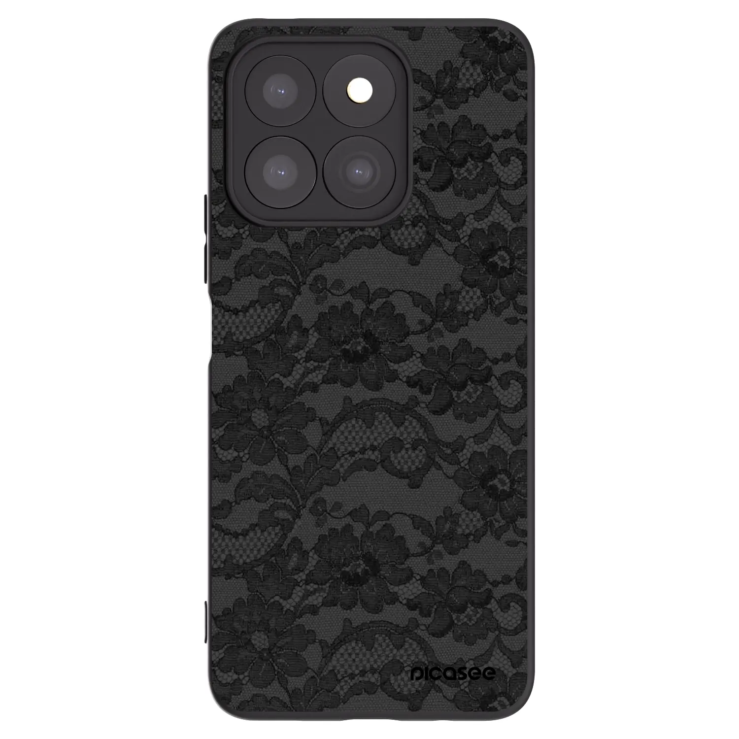 Picasee Μαύρη θήκη σιλικόνης για Honor X8c - Dark Elegance