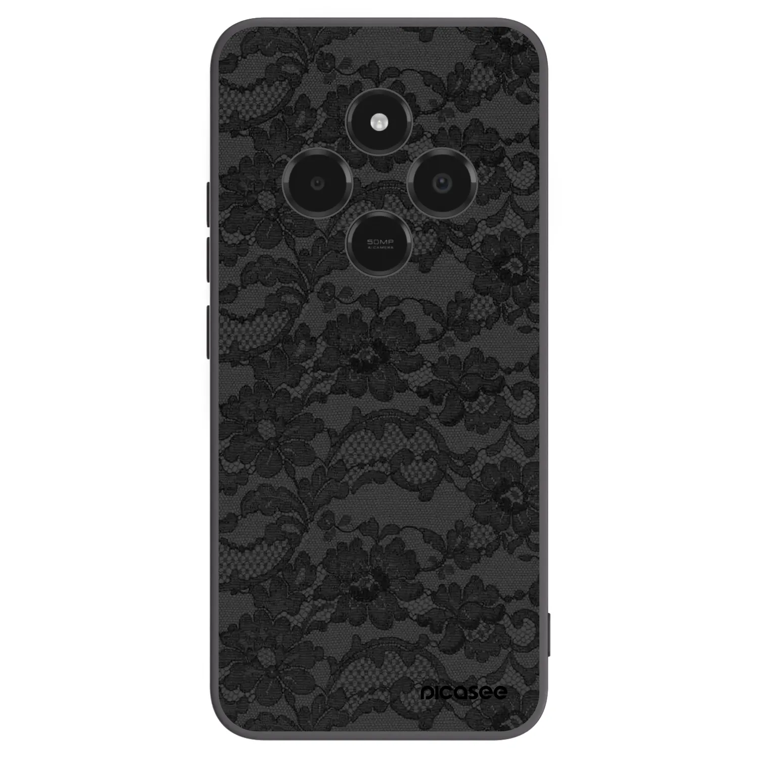 Picasee Μαύρη θήκη σιλικόνης για Xiaomi Poco C75 - Dark Elegance