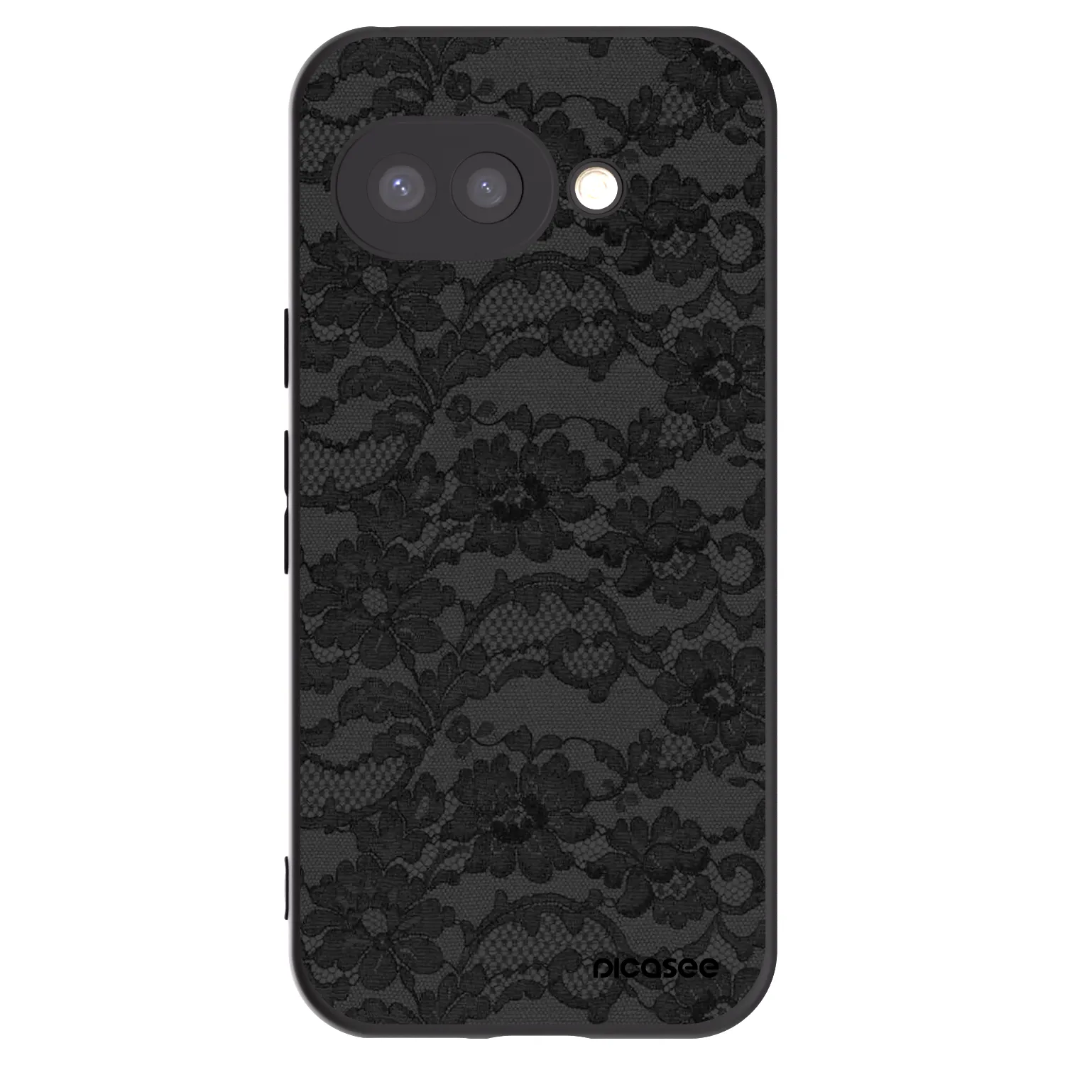 Picasee Μαύρη θήκη σιλικόνης για Google Pixel 9a - Dark Elegance