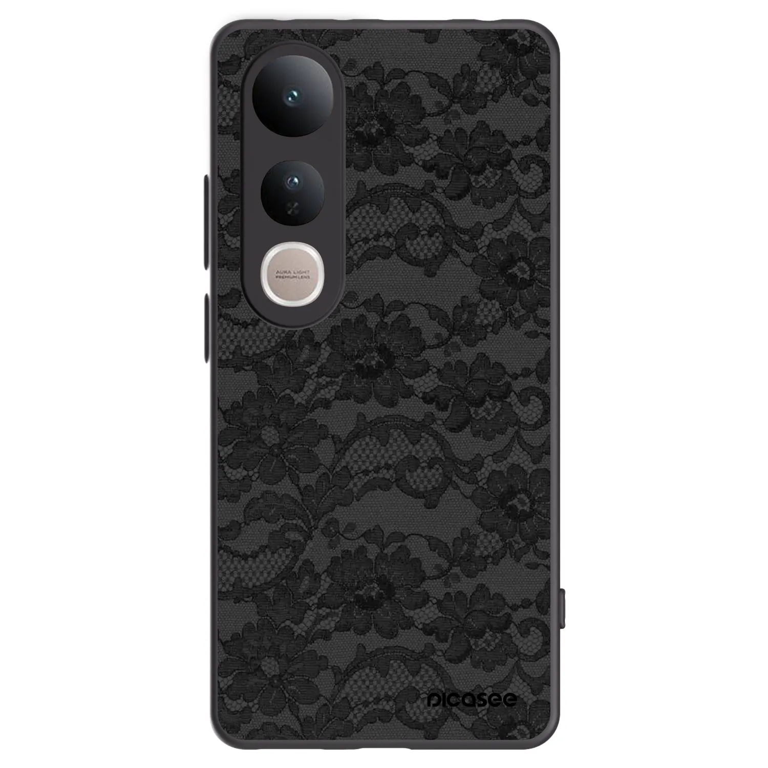 Picasee Μαύρη θήκη σιλικόνης για Vivo V50 Lite 5G - Dark Elegance