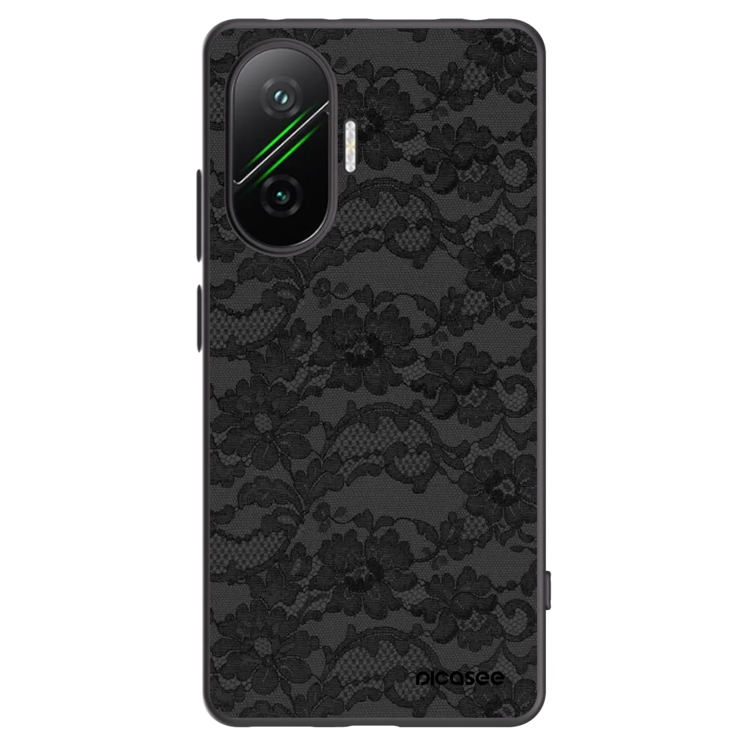 Picasee Μαύρη θήκη σιλικόνης για Xiaomi Poco F7 Pro 5G - Dark Elegance
