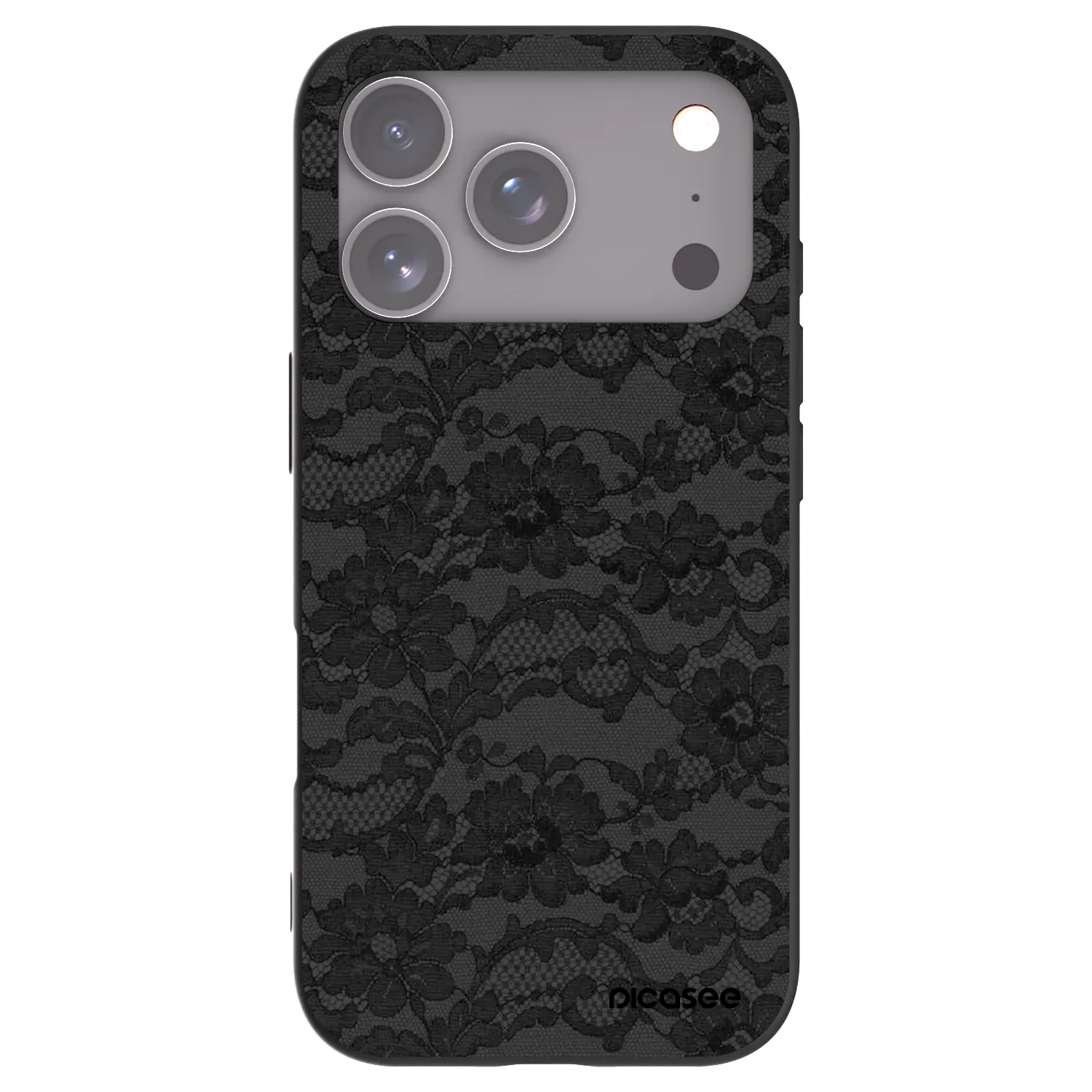 Picasee Μαύρη θήκη σιλικόνης για Apple iPhone 17 Pro - Dark Elegance