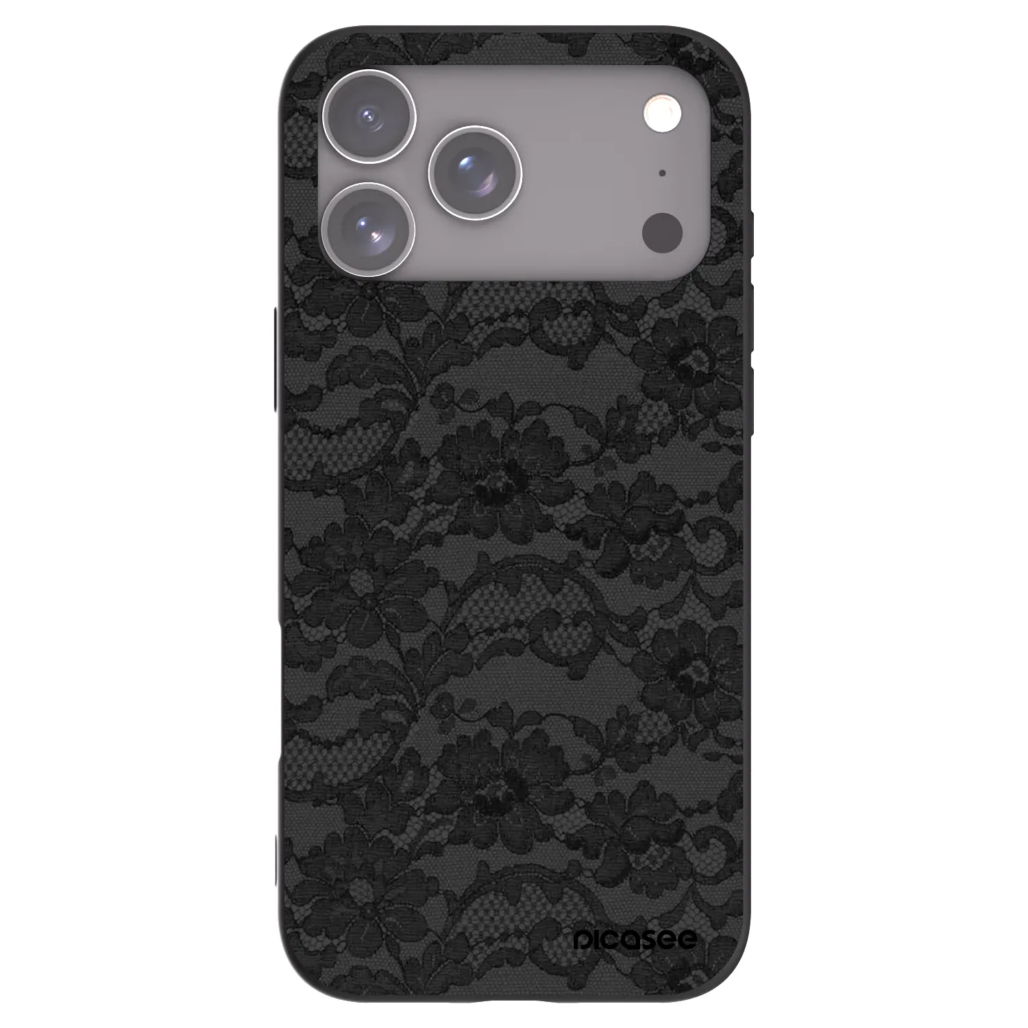 Picasee Μαύρη θήκη σιλικόνης για Apple iPhone 17 Pro Max - Dark Elegance