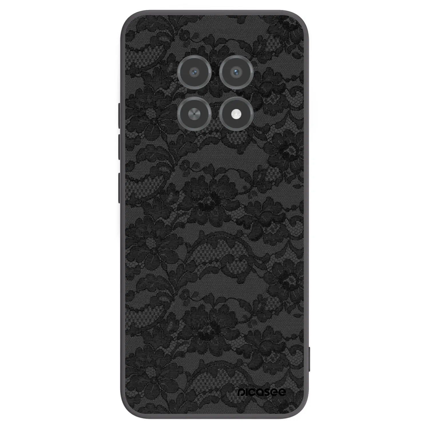 Picasee Μαύρη θήκη σιλικόνης για Realme 12X - Dark Elegance