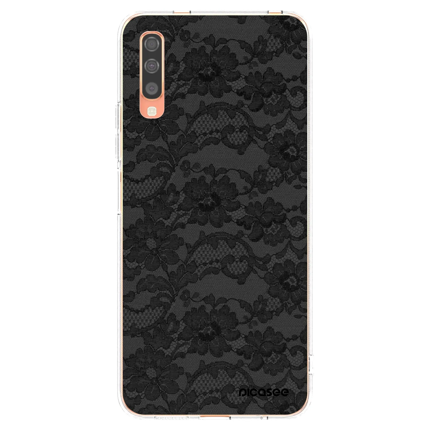 Picasee διαφανής θήκη σιλικόνης Samsung Galaxy A70 A705F - Dark Elegance