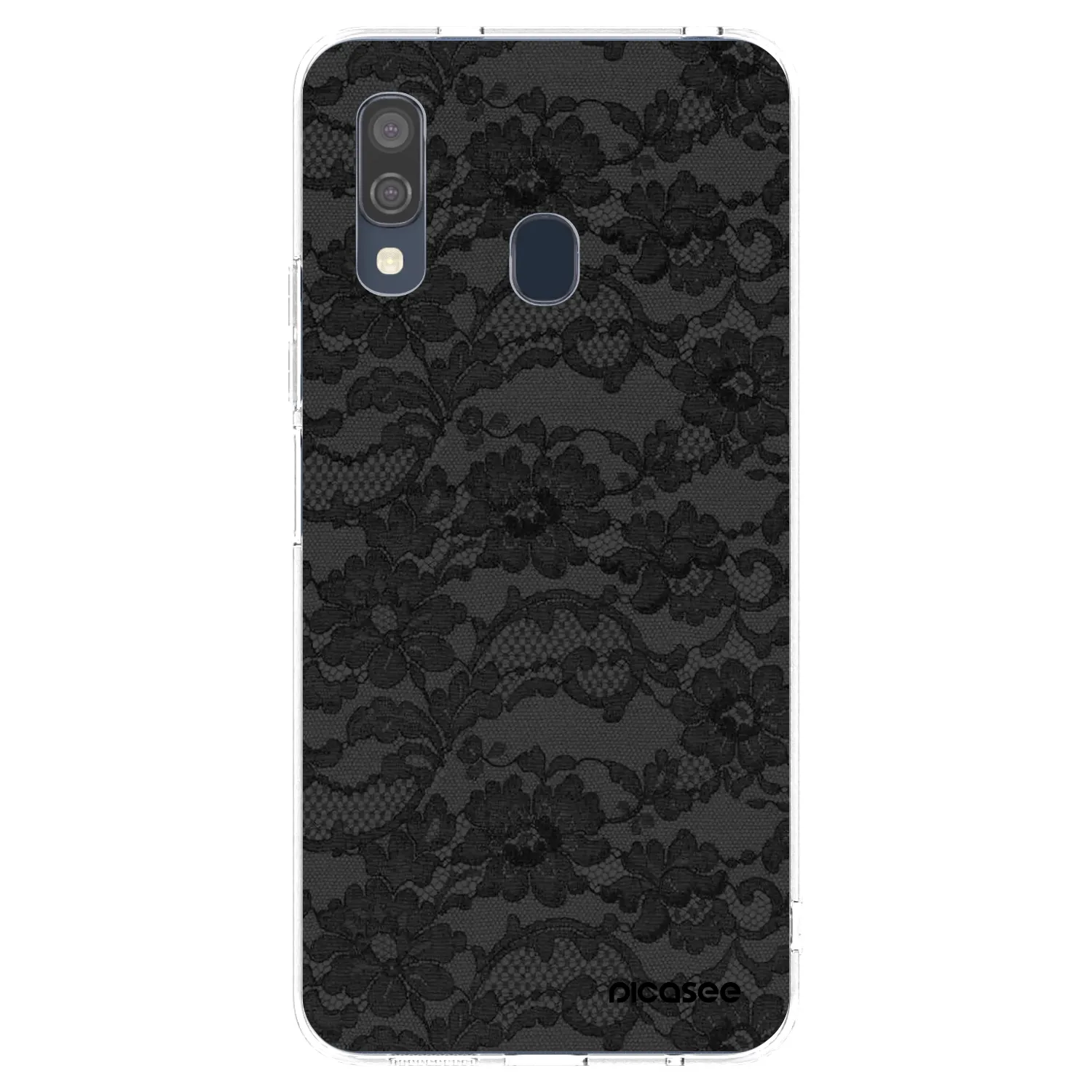 Picasee διαφανής θήκη σιλικόνης Samsung Galaxy A40 A405F - Dark Elegance