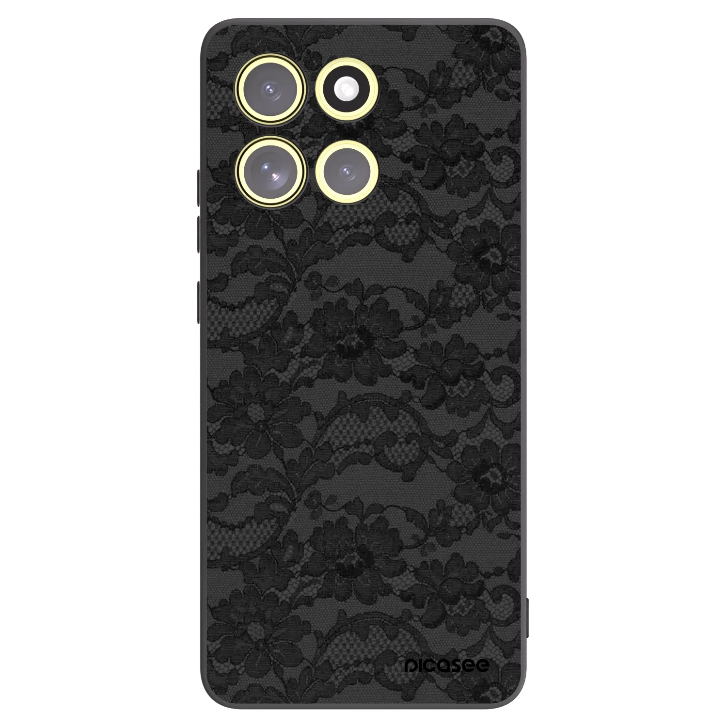 Picasee Μαύρη θήκη σιλικόνης για Motorola Moto G86 Power 5G - Dark Elegance