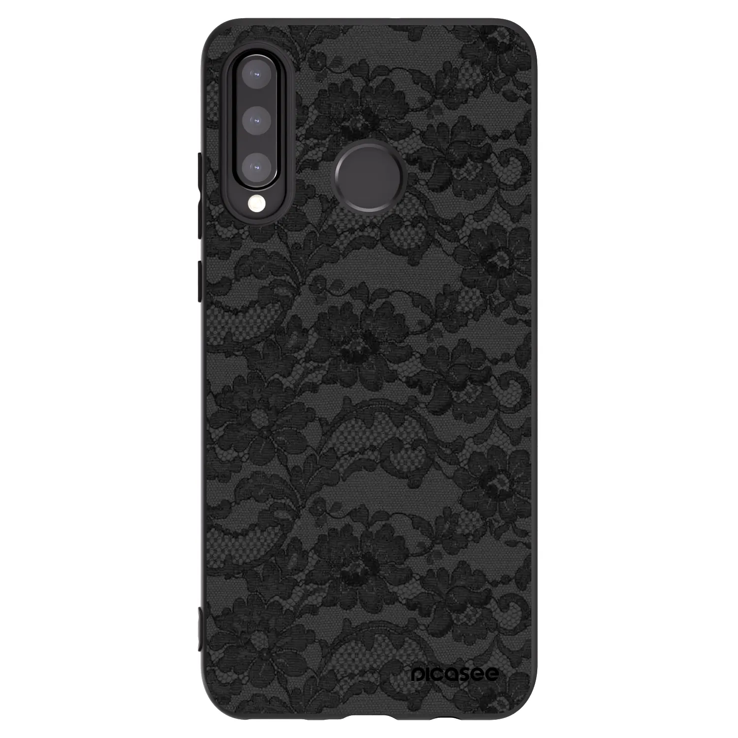 Picasee Μαύρη θήκη σιλικόνης για Huawei P30 Lite - Dark Elegance