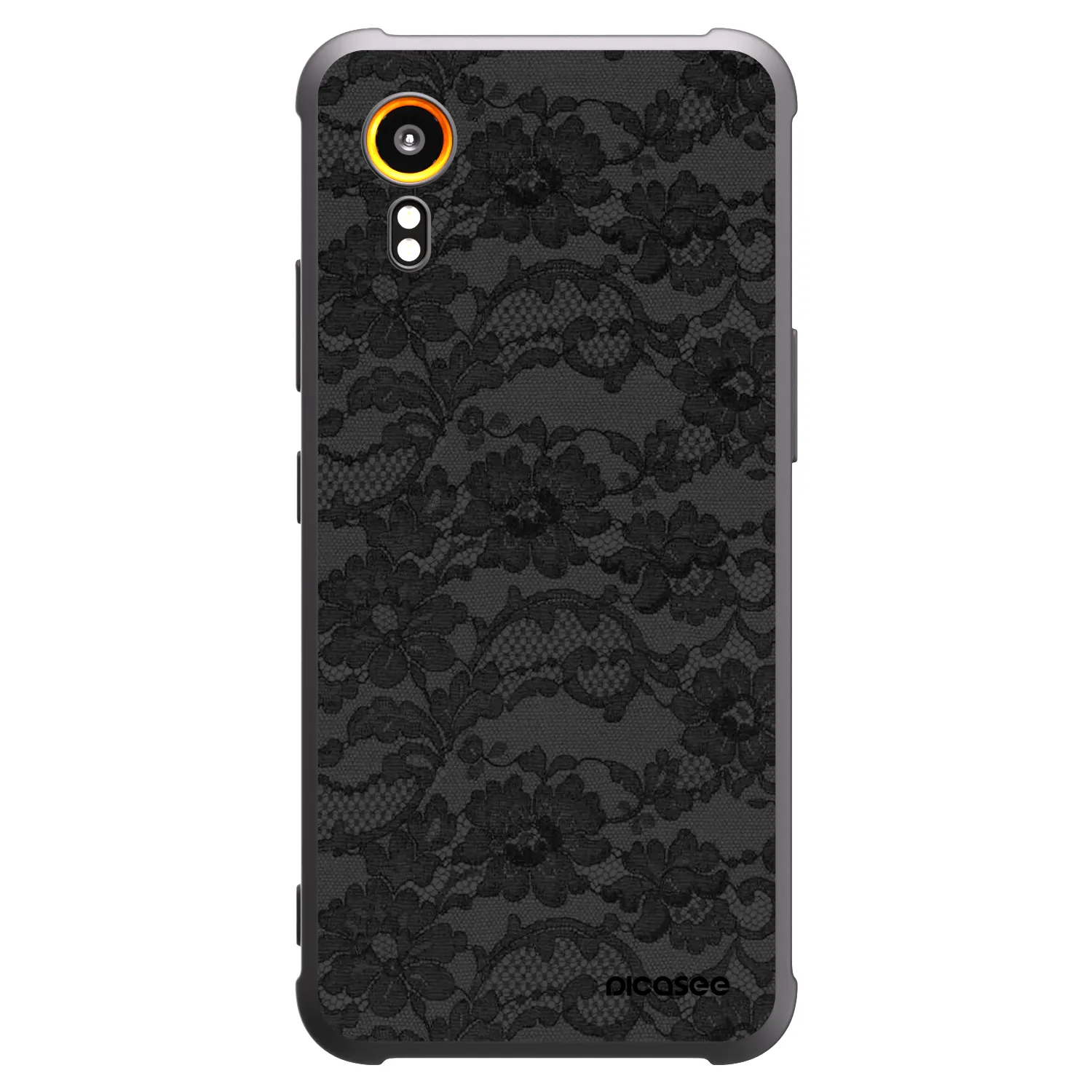 Picasee Μαύρη θήκη σιλικόνης για Samsung Galaxy Xcover 7 - Dark Elegance