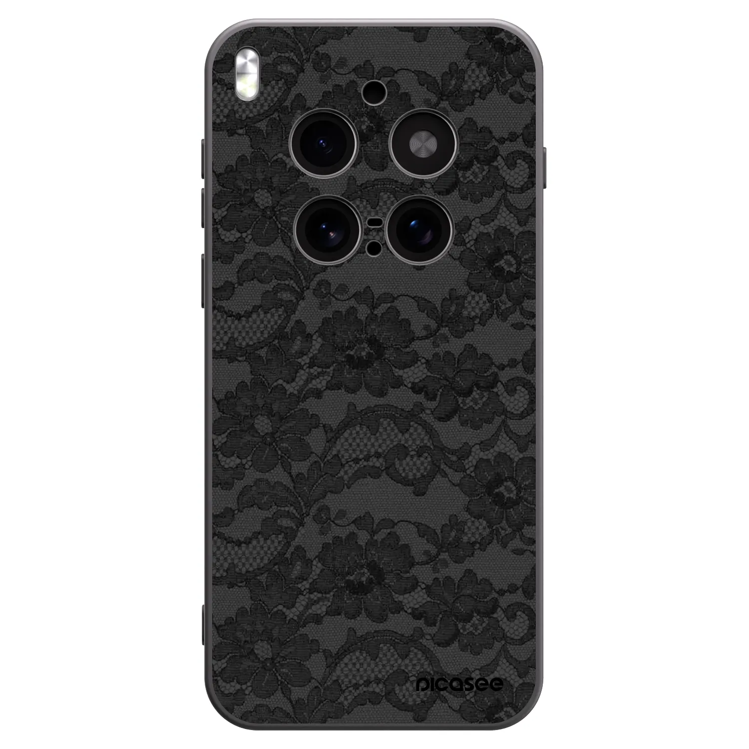 Picasee Μαύρη θήκη σιλικόνης για Vivo X300 Pro - Dark Elegance