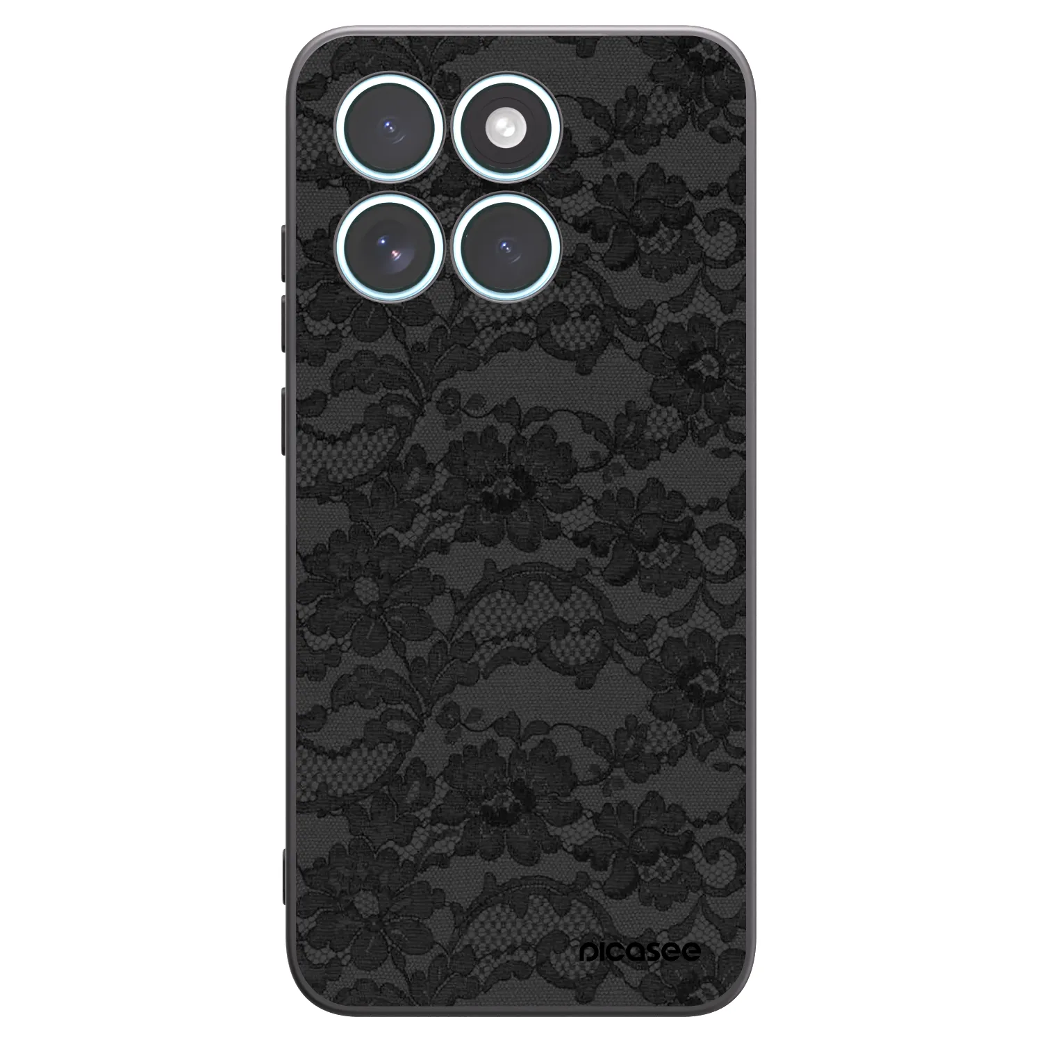 Picasee Μαύρη θήκη σιλικόνης για Motorola Edge 70 Fusion - Dark Elegance