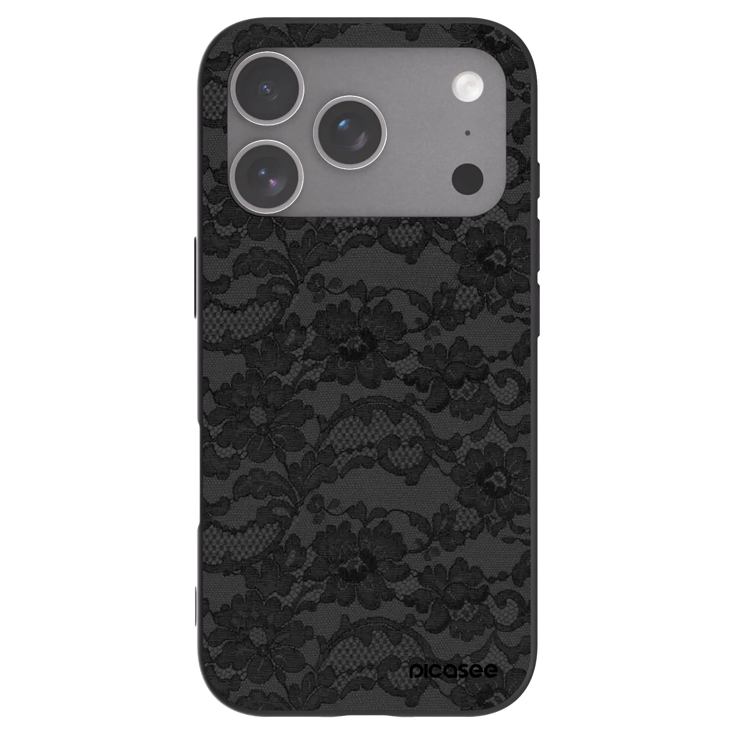 Picasee Μαύρη θήκη σιλικόνης για Apple iPhone 18 Pro - Dark Elegance