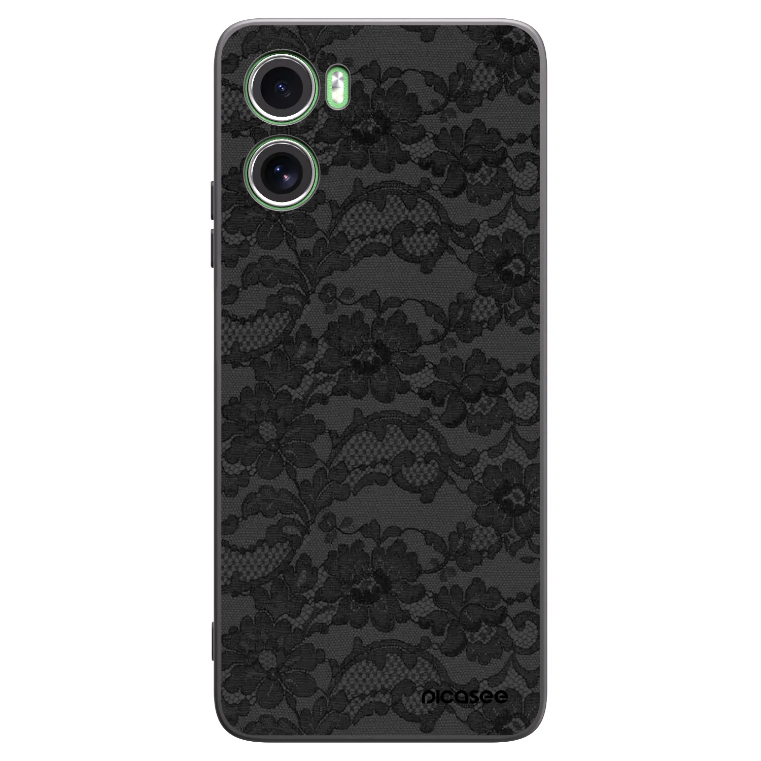 Picasee Μαύρη θήκη σιλικόνης για Motorola Moto G06 - Dark Elegance