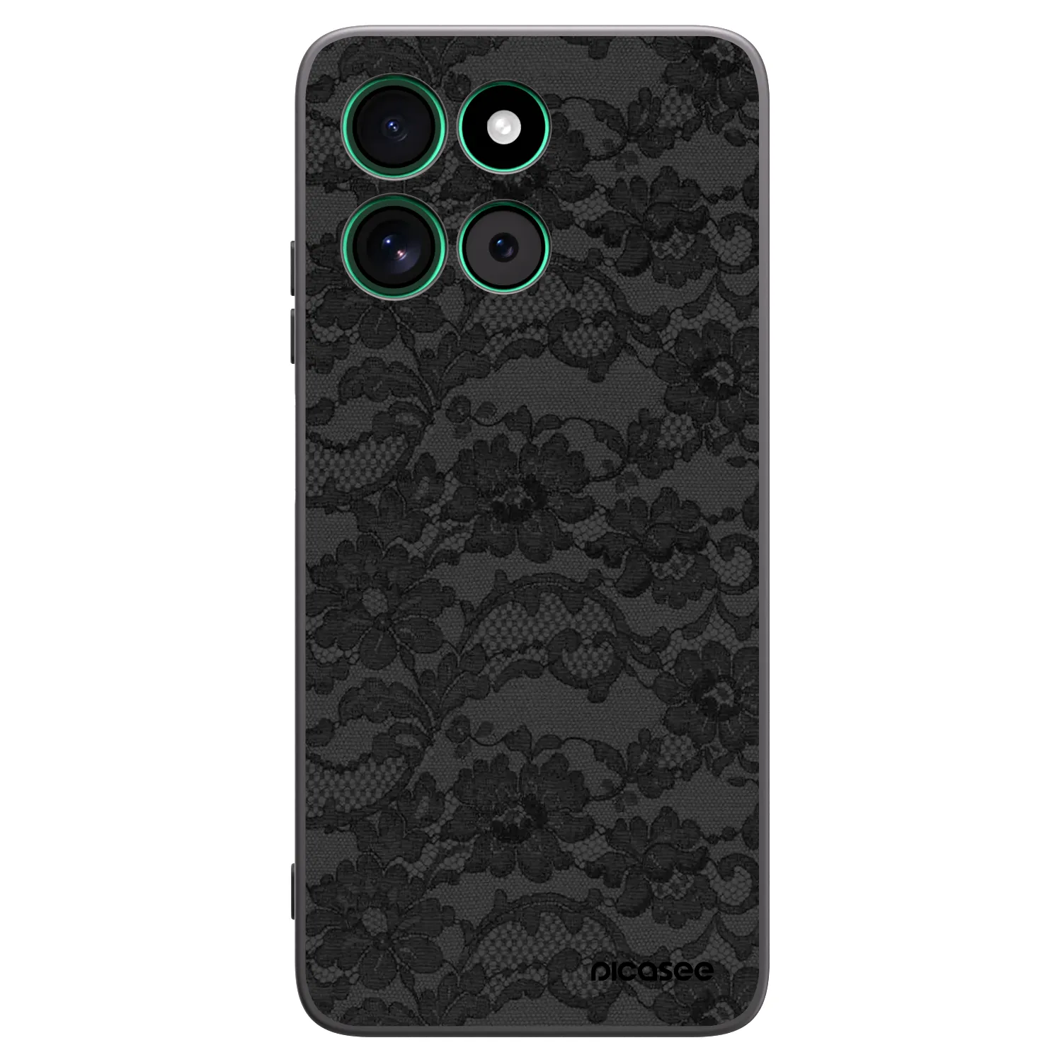 Picasee Μαύρη θήκη σιλικόνης για Motorola Moto G57 Power - Dark Elegance
