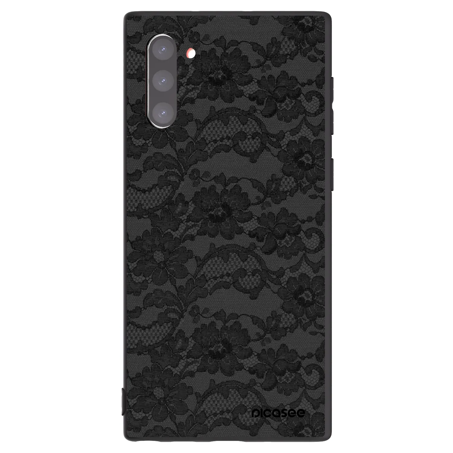 Picasee Μαύρη θήκη σιλικόνης για Samsung Galaxy Note 10 N970F - Dark Elegance