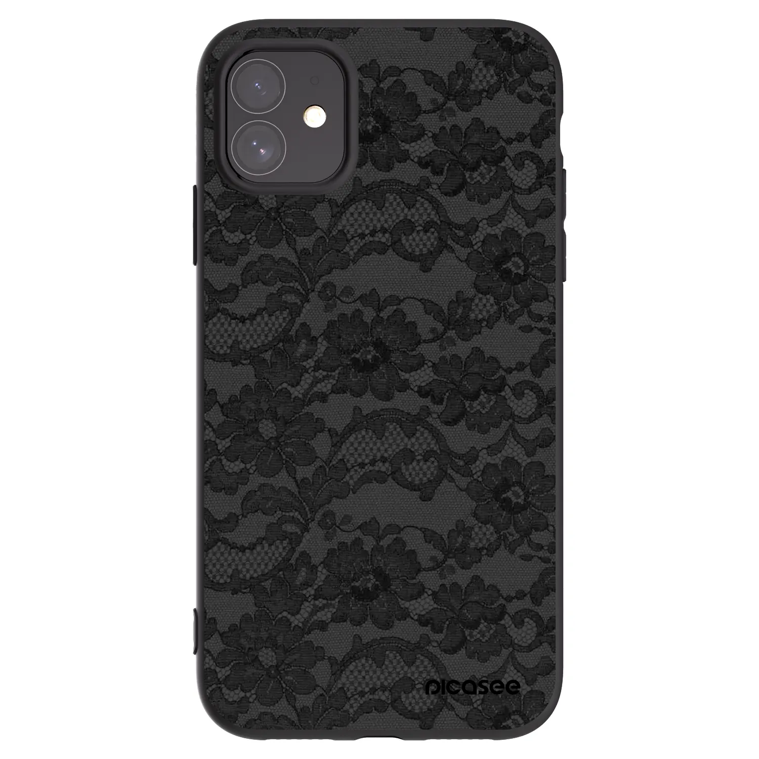 Picasee Μαύρη θήκη σιλικόνης για Apple iPhone 11 - Dark Elegance