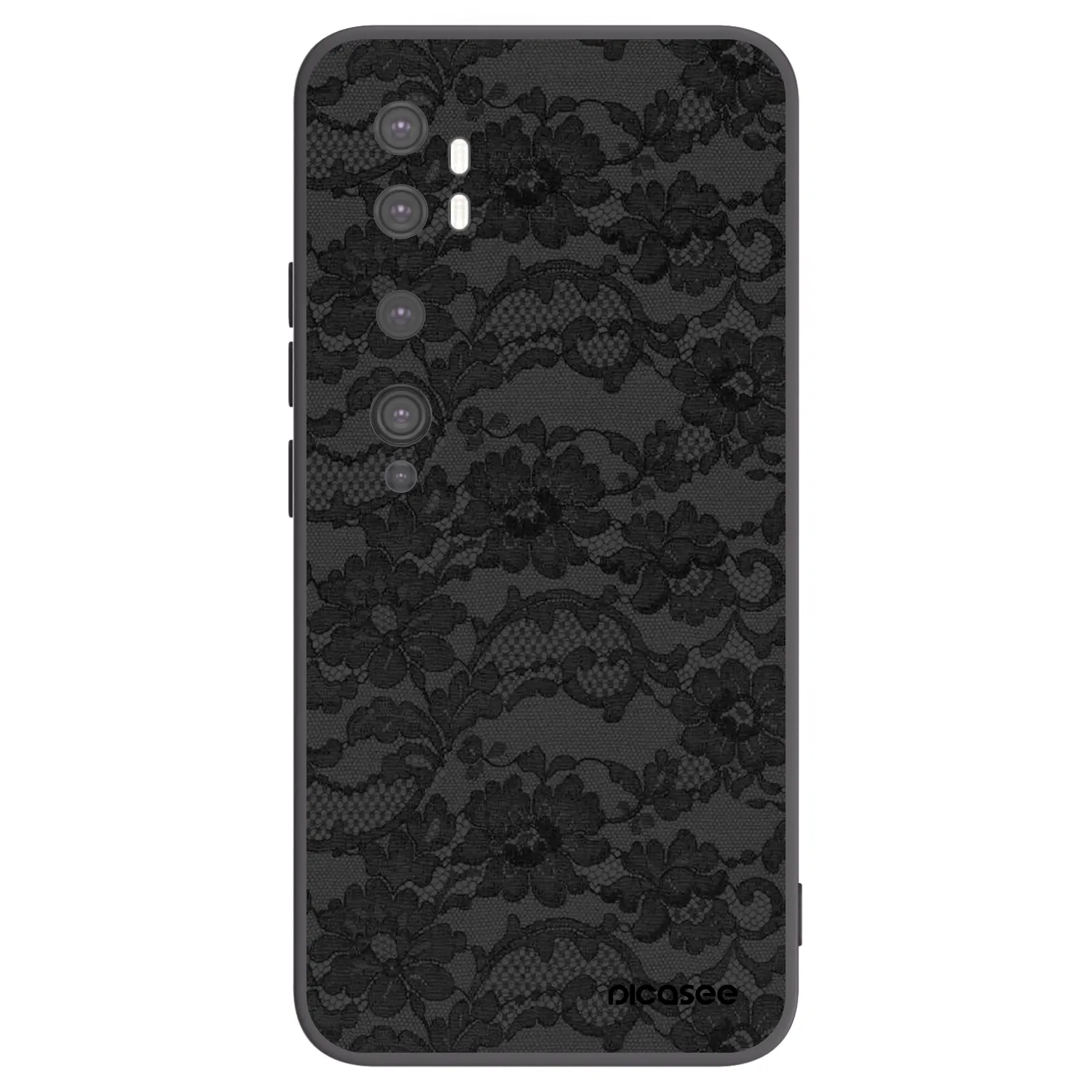 Picasee Μαύρη θήκη σιλικόνης για Xiaomi Mi Note 10 (Pro) - Dark Elegance