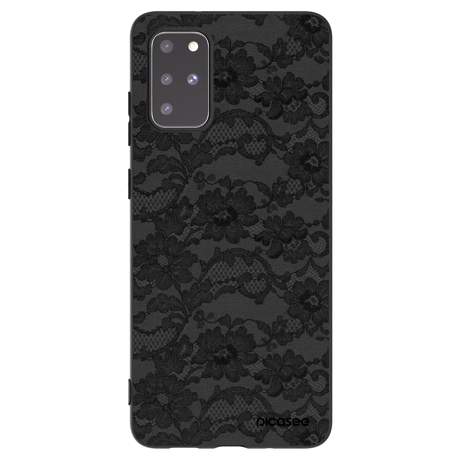 Picasee Μαύρη θήκη σιλικόνης για Samsung Galaxy S20+ G985F - Dark Elegance