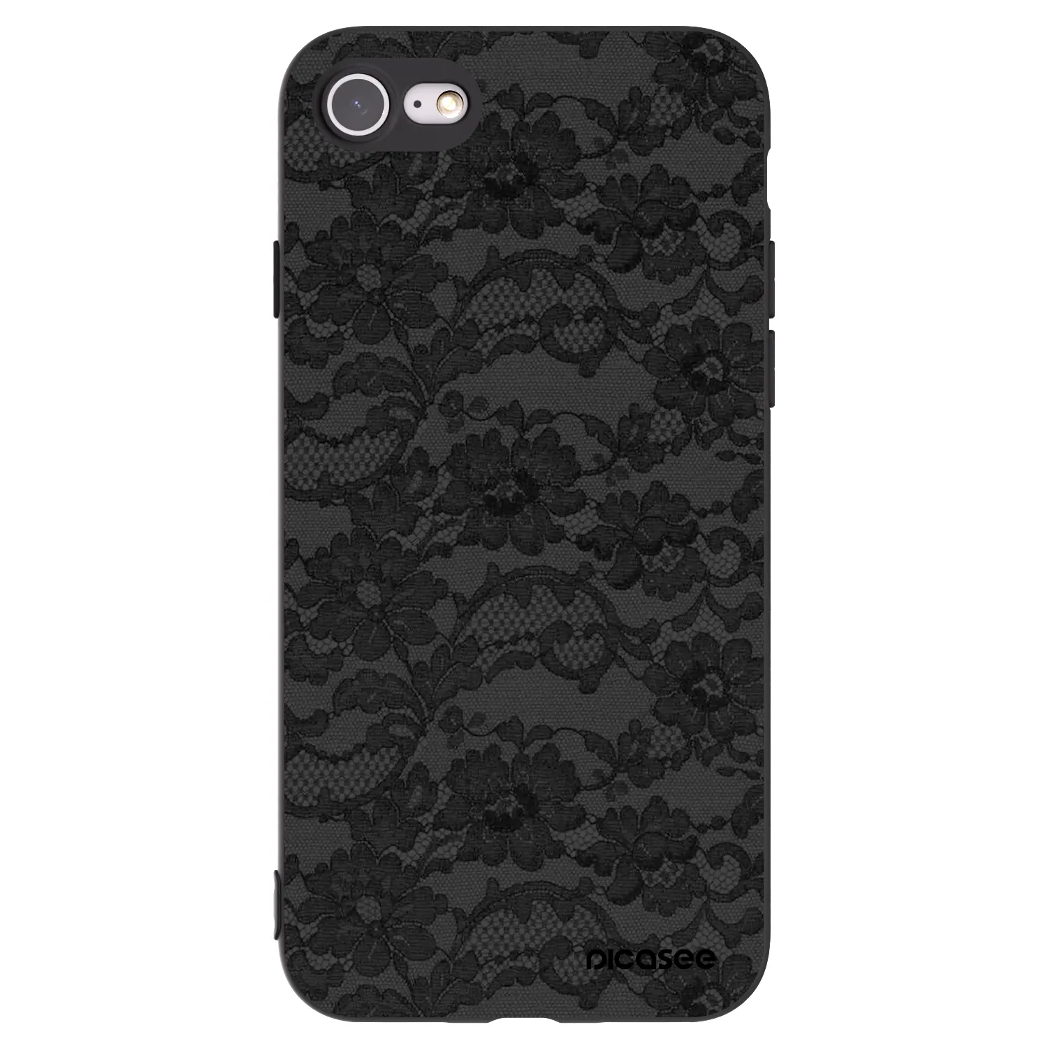 Picasee Μαύρη θήκη σιλικόνης για Apple iPhone SE 2020 - Dark Elegance
