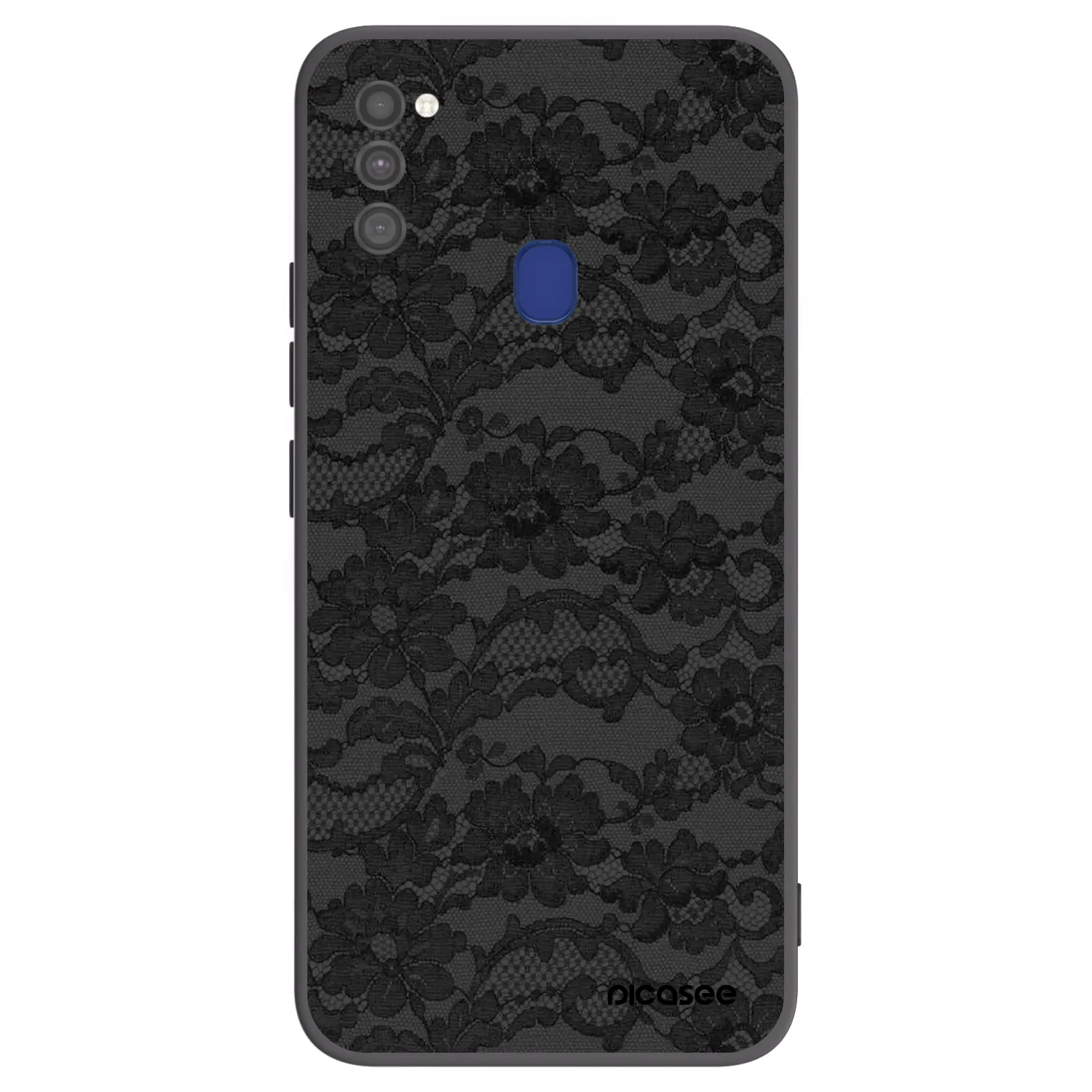 Picasee Μαύρη θήκη σιλικόνης για Samsung Galaxy M21 M215F - Dark Elegance
