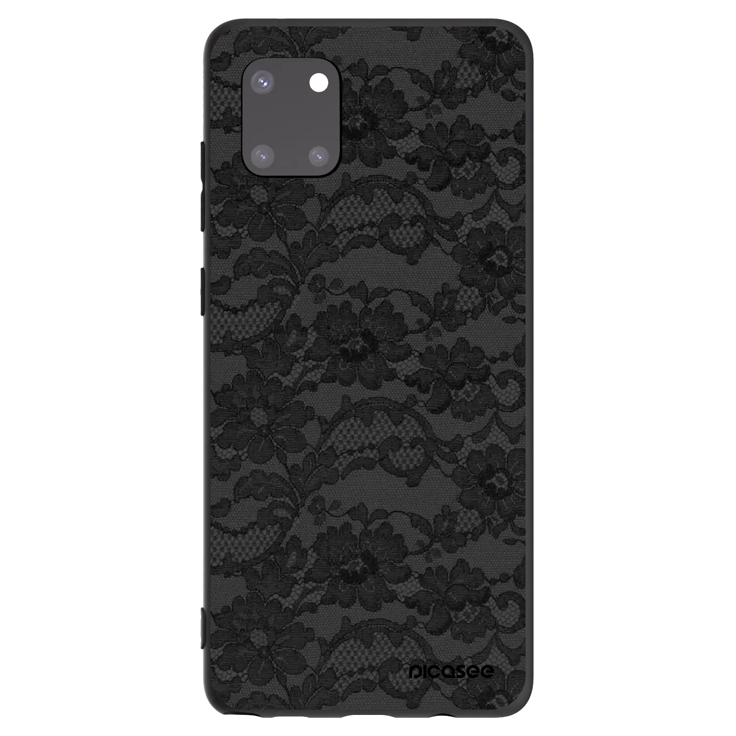 Picasee Μαύρη θήκη σιλικόνης για Samsung Galaxy Note 10 Lite N770F - Dark Elegance