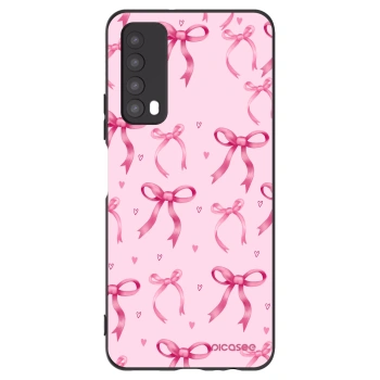 Picasee Μαύρη θήκη σιλικόνης για Huawei P Smart 2021 - Bow Aesthetic