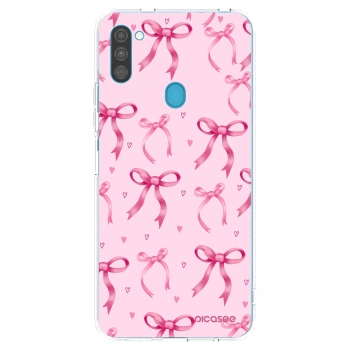 Picasee διαφανής θήκη σιλικόνης Samsung Galaxy M11 - Bow Aesthetic