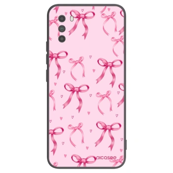Picasee Μαύρη θήκη σιλικόνης για Xiaomi Poco M3 - Bow Aesthetic