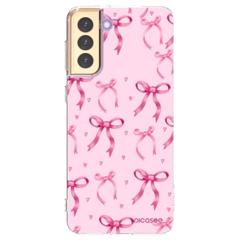 Picasee διαφανής θήκη σιλικόνης Samsung Galaxy S21+ 5G G996F - Bow Aesthetic