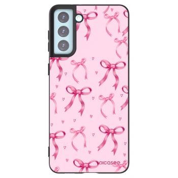 Picasee Μαύρη θήκη σιλικόνης για Samsung Galaxy S21+ 5G G996F - Bow Aesthetic