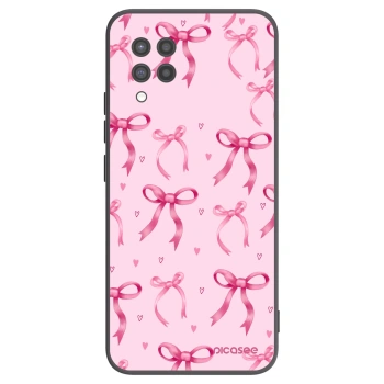 Picasee Μαύρη θήκη σιλικόνης για Samsung Galaxy A42 A426B - Bow Aesthetic
