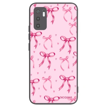 Picasee Μαύρη θήκη σιλικόνης για Xiaomi Redmi Note 10 5G - Bow Aesthetic