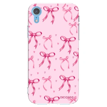 Picasee διαφανής θήκη σιλικόνης Apple iPhone XR - Bow Aesthetic