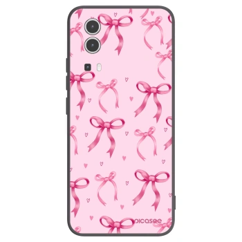 Picasee Μαύρη θήκη σιλικόνης για Vivo Y72 5G - Bow Aesthetic