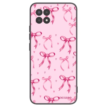 Picasee Μαύρη θήκη σιλικόνης για Realme 8i - Bow Aesthetic
