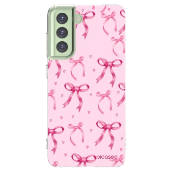 Picasee διαφανής θήκη σιλικόνης Samsung Galaxy S21 FE 5G - Bow Aesthetic