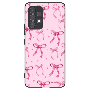 Picasee Μαύρη θήκη σιλικόνης για Samsung Galaxy A53 5G A536 - Bow Aesthetic