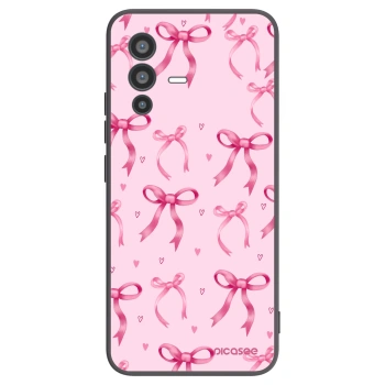 Picasee Μαύρη θήκη σιλικόνης για Vivo V23 5G - Bow Aesthetic
