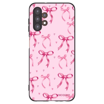 Picasee Μαύρη θήκη σιλικόνης για Samsung Galaxy A13 4G A135 - Bow Aesthetic