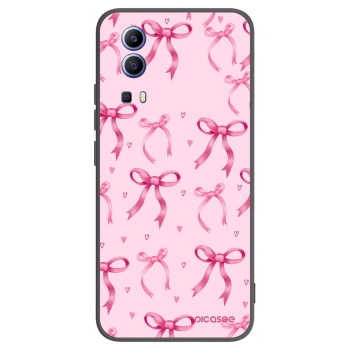 Picasee Μαύρη θήκη σιλικόνης για Vivo Y52 5G - Bow Aesthetic